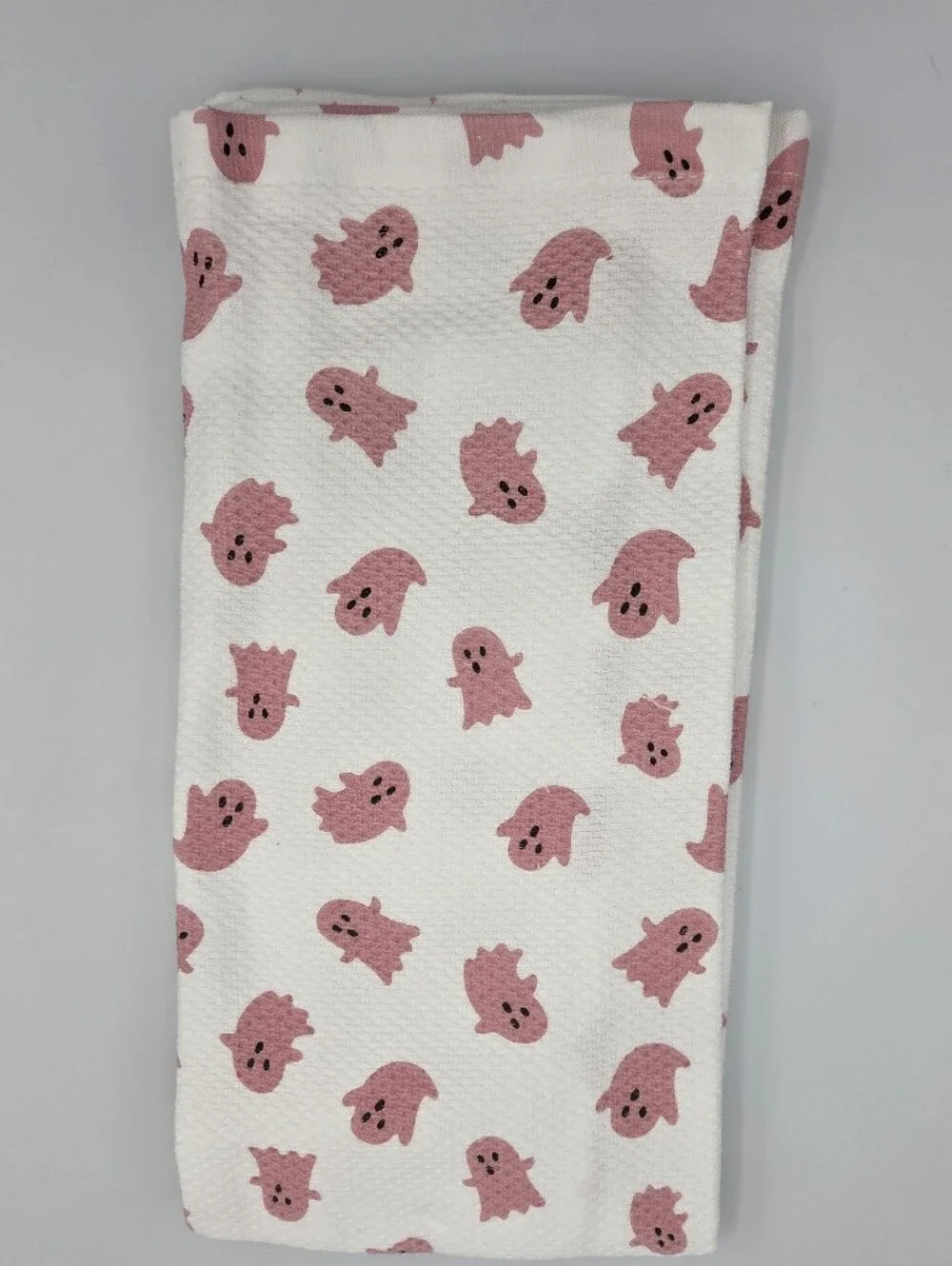 Colordrift Pink Halloween 'Boo!' Kitchen Towel Set Of 2 Nwt